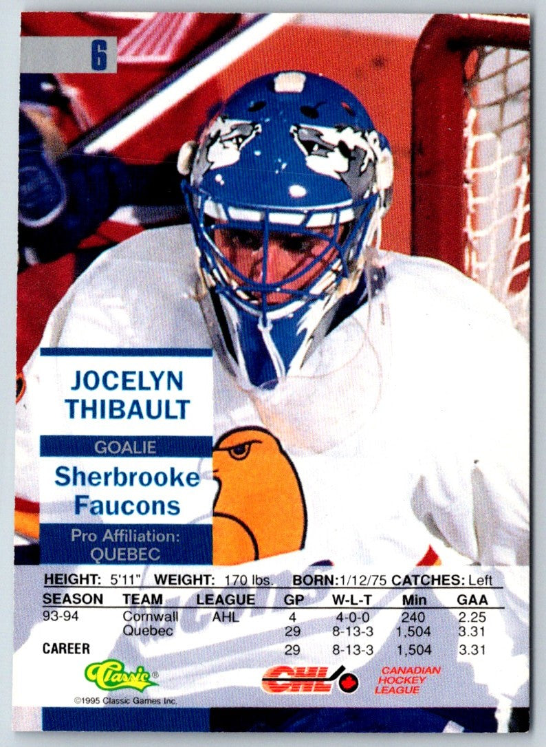 1995 Classic Images Jocelyn Thibault