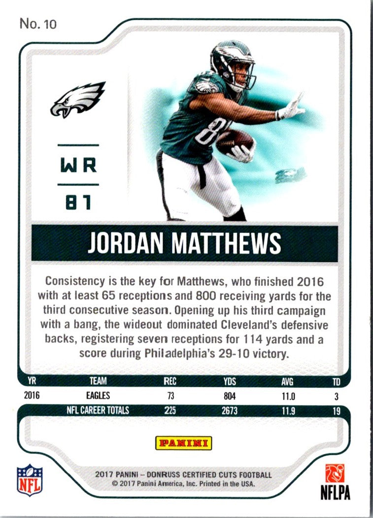 2017 Donruss Certified Cuts Jordan Matthews