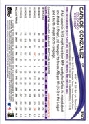 2014 Topps 1st Edition Carlos Gonzalez