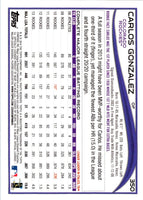 2014 Topps 1st Edition Carlos Gonzalez #350