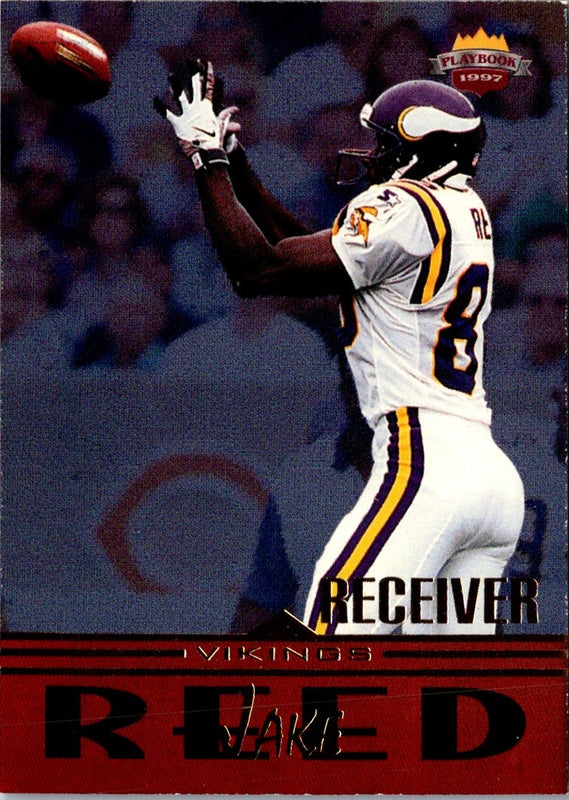 1997 Score Board Playbook Jake Reed #79