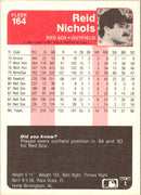 1985 Fleer Reid Nichols