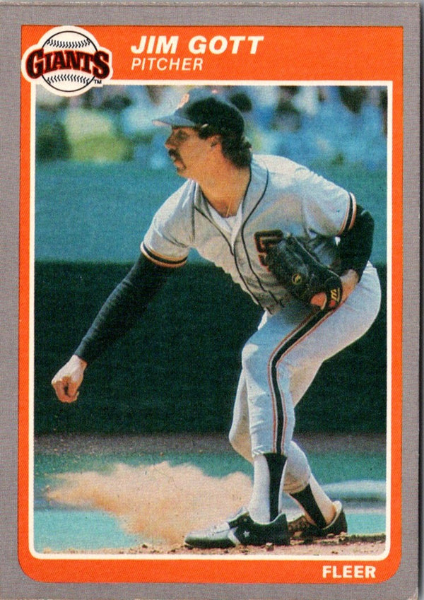 1985 Fleer Update Jim Gott #U-45