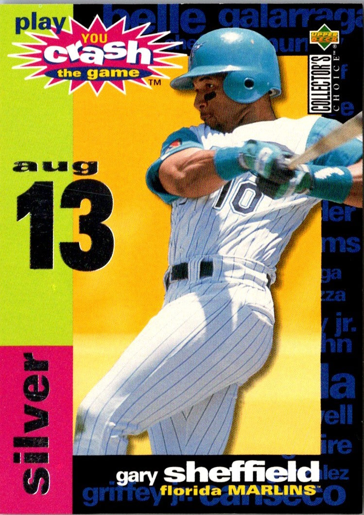 1996 Collector's Choice You Crash the Game Gary Sheffield