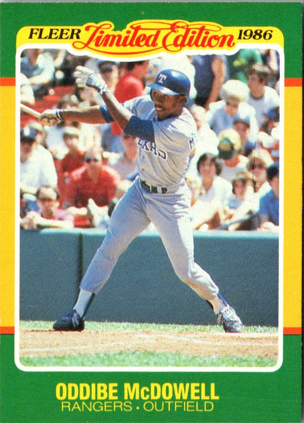 1986 Fleer Limited Edition Oddibe McDowell #28