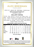 2019 Topps Gallery Alex Bregman #91