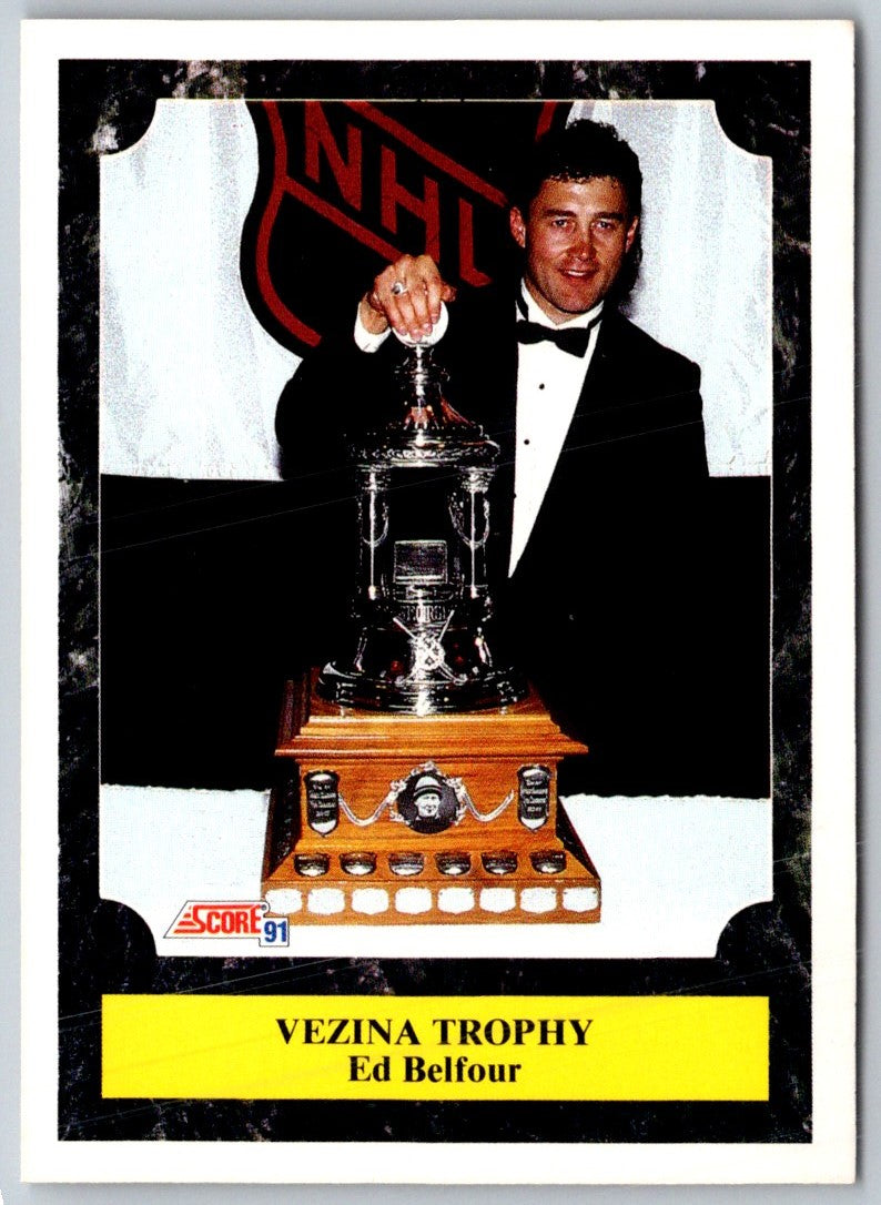 1991 Score American Ed Belfour (Vezina Trophy)