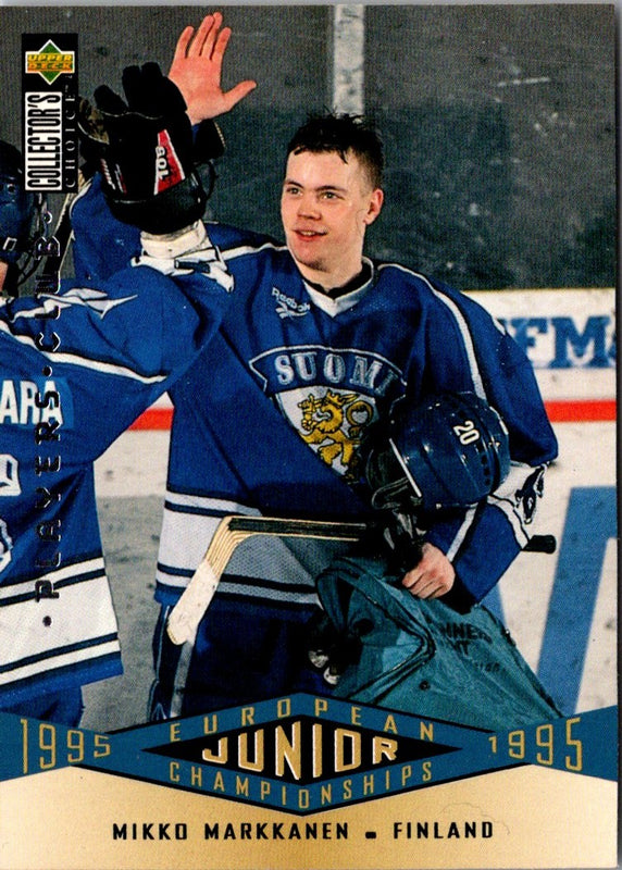 1995 Collector's Choice Player's Club Mikko Markkanen #326 Rookie