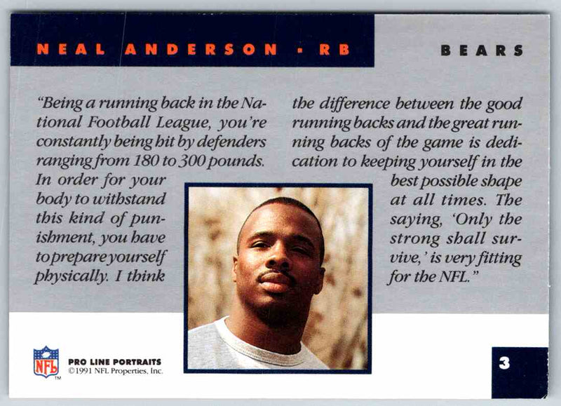 1991 ProLine Neal Anderson