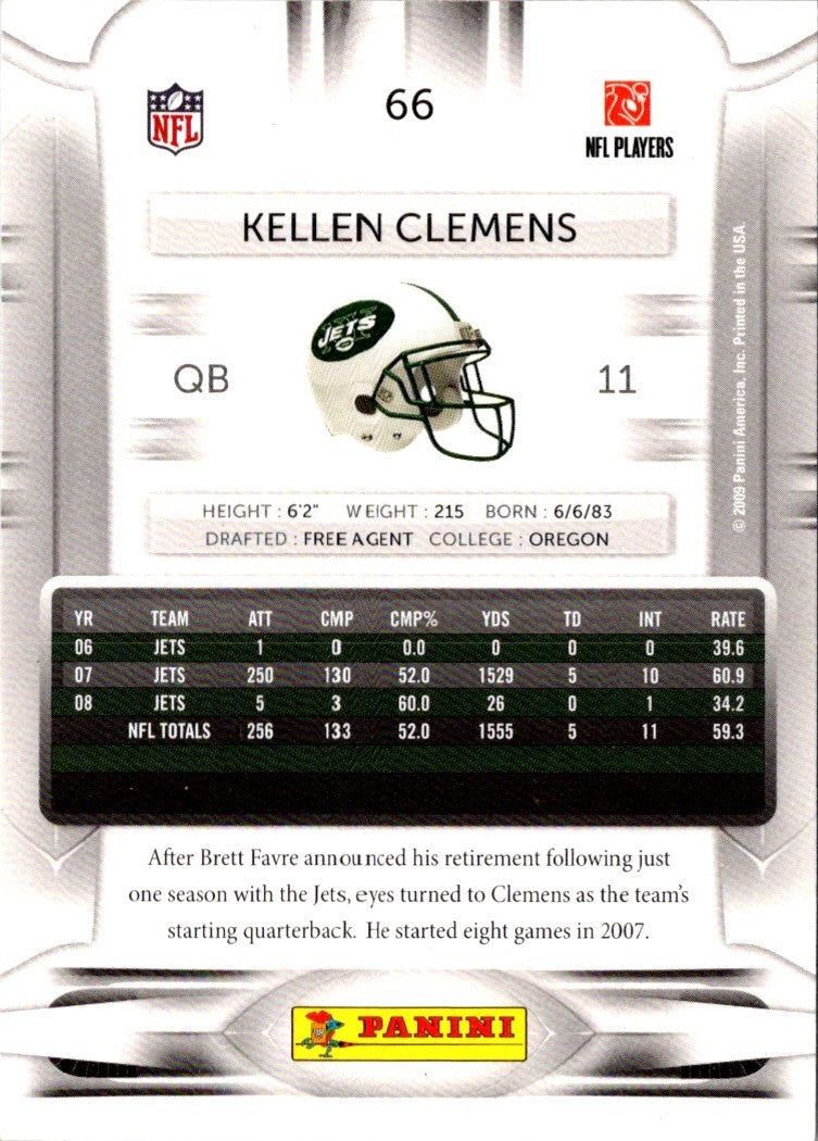 2009 Playoff Prestige Kellen Clemens