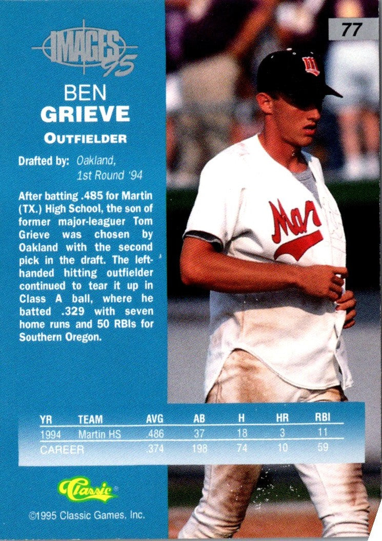 1995 Classic Ben Grieve