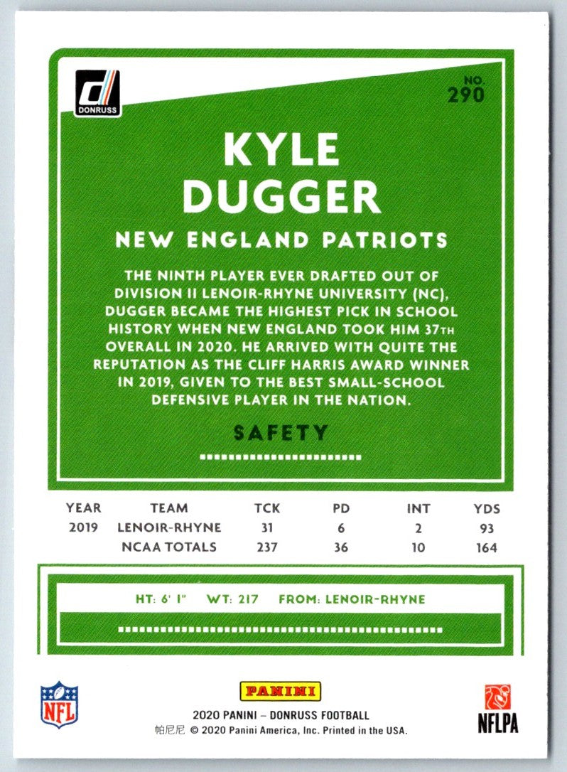 2020 Donruss Kyle Dugger