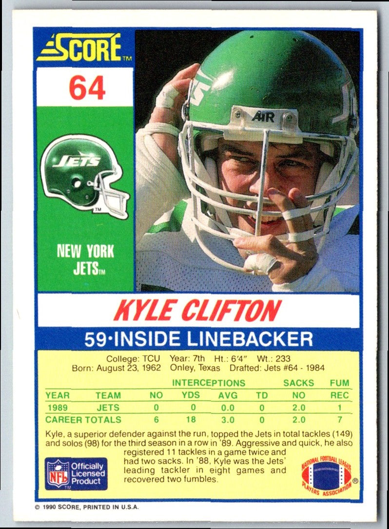 1990 Score Kyle Clifton