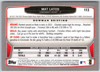 2014 Bowman Mat Latos #113