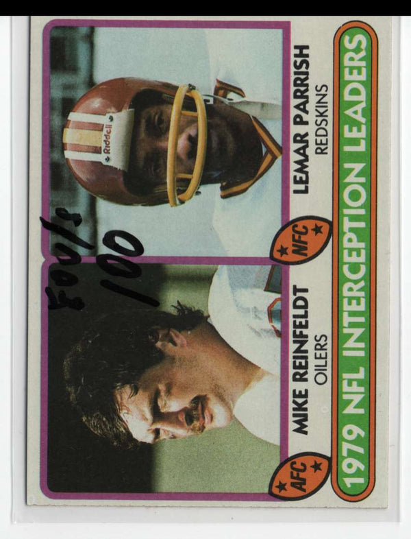 1980 Topps 1979 Interception Leaders - Mike Reinfeldt/Lemar Parrish #335