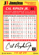 1991 Jimmy Dean Cal Ripken Jr.