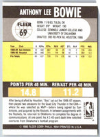 1990 Fleer Anthony Bowie #69