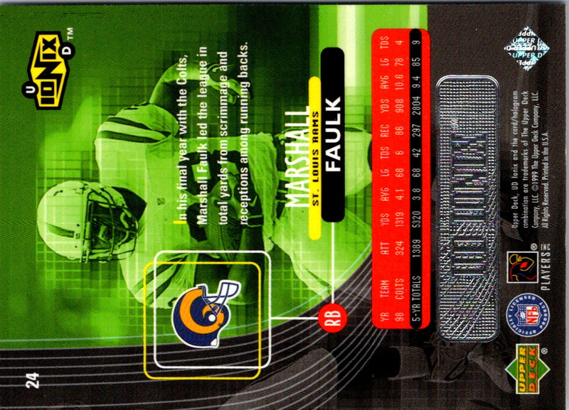 1998 Flair Showcase Marshall Faulk