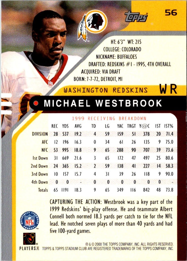 2000 Stadium Club Michael Westbrook