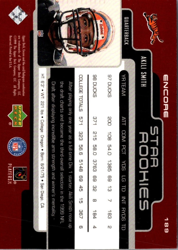 1999 Upper Deck Encore Akili Smith