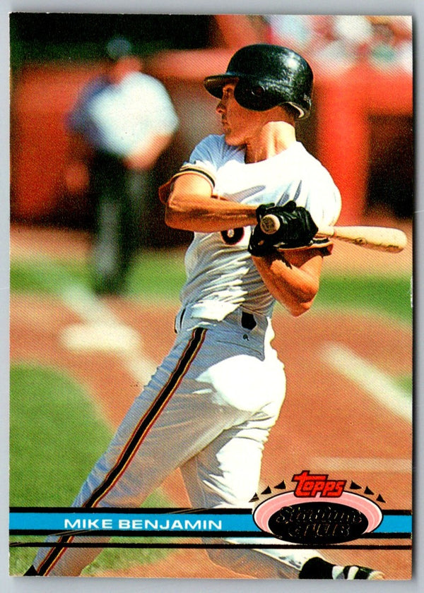 1991 Stadium Club Mike Benjamin #143
