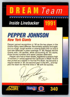 1995 Score Pepper Johnson #340