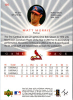 2003 Upper Deck Game Face Matt Morris #105