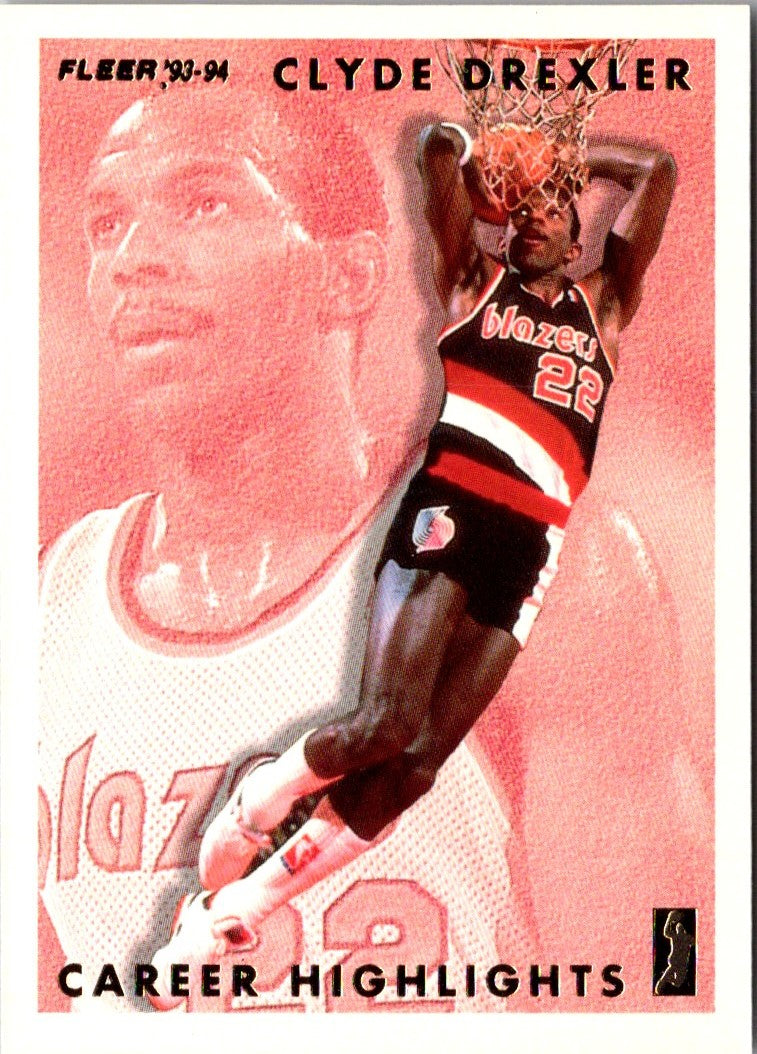 1993 Fleer Clyde Drexler Career Highlights Clyde Drexler
