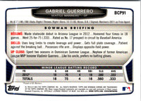 2013 Bowman Chrome Prospects Gabriel Guerrero #BCP91