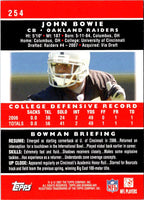 2007 Bowman John Bowie #254 Rookie