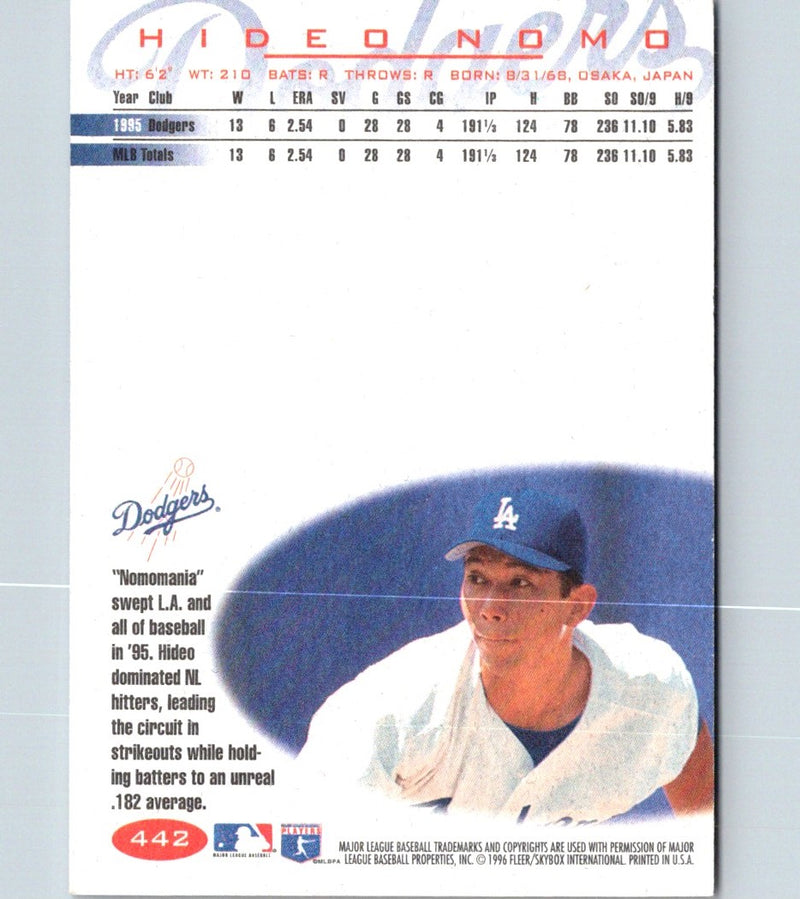 1996 Fleer Hideo Nomo