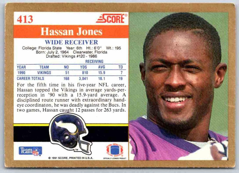 1991 Score Hassan Jones