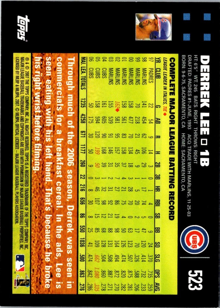 2007 Topps Derrek Lee