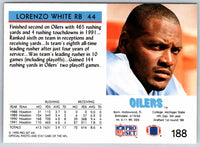 1992 Proset Lorenzo White #188