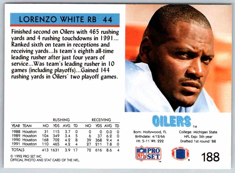 1992 Proset Lorenzo White