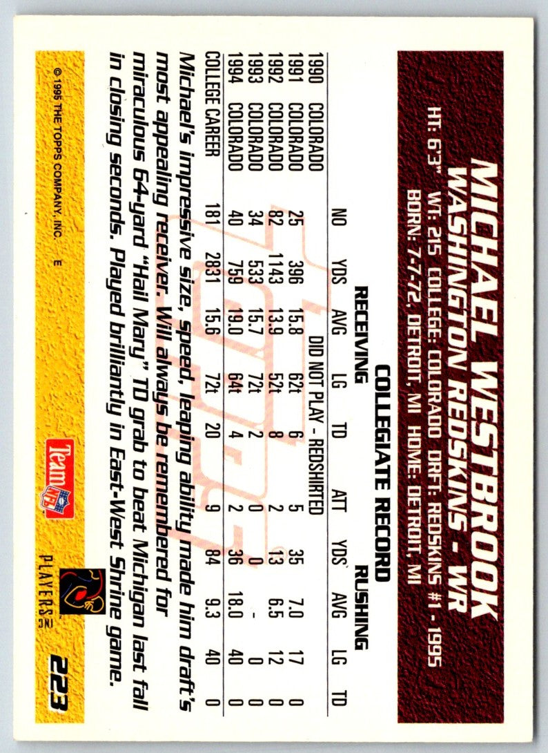 1995 Topps Michael Westbrook