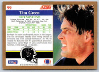 1991 Score Tim Green #99