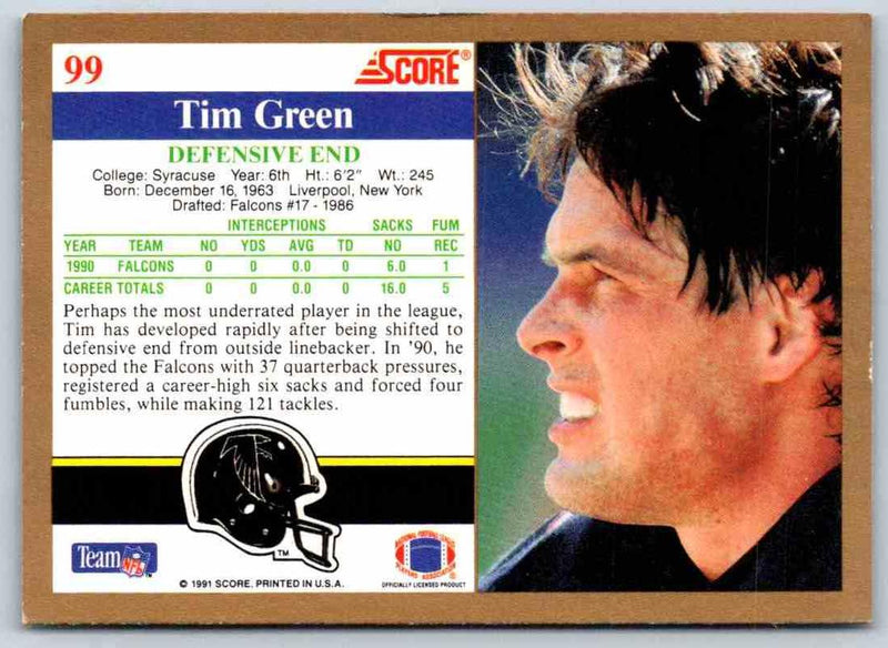 1991 Score Tim Green