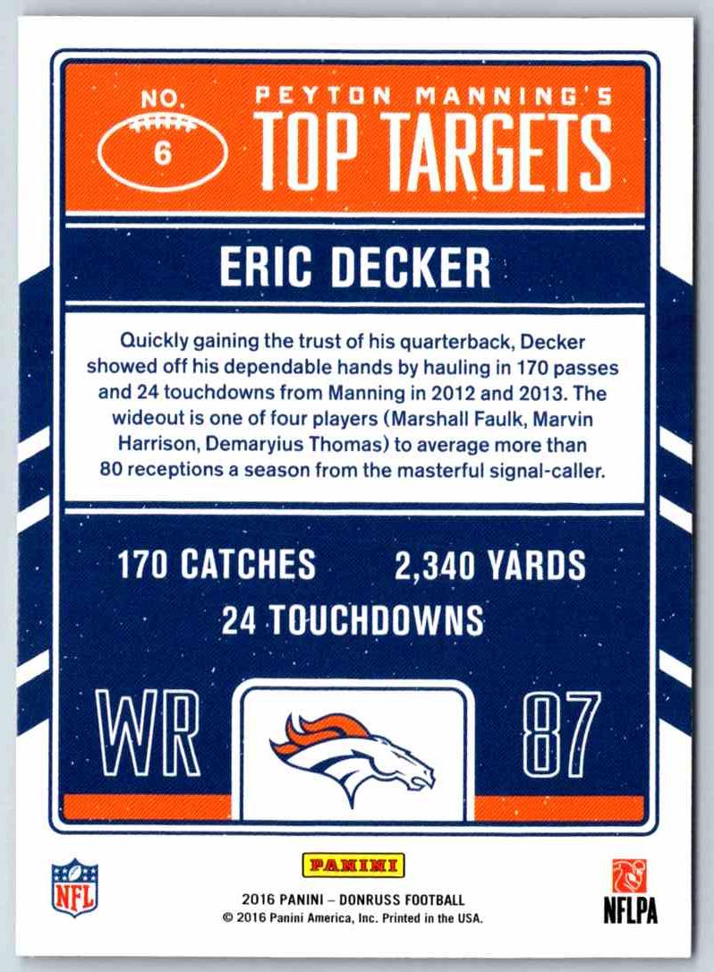 2016 Donruss Eric Decker