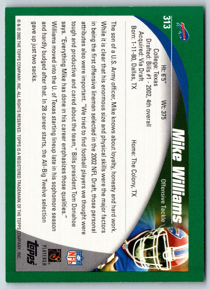 2002 Topps Mike Williams