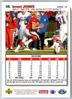 1995 Upper Deck Brent Jones #106