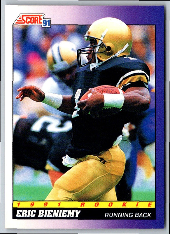 1991 Score Eric Bieniemy #578 Rookie
