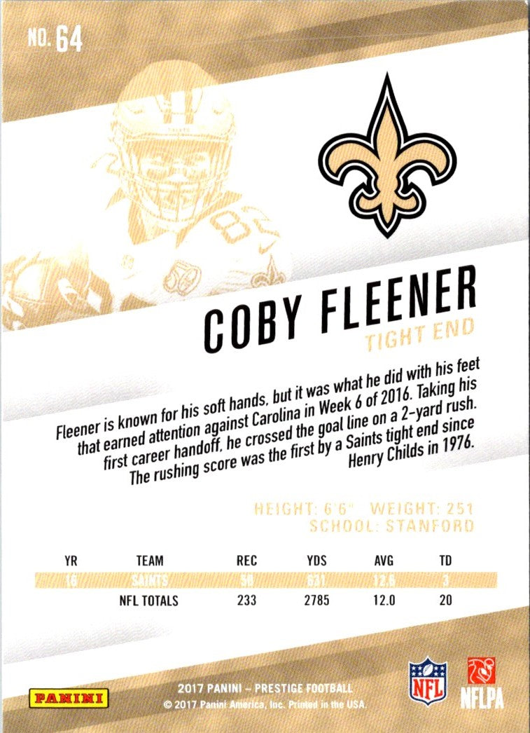 2017 Panini Prestige Coby Fleener