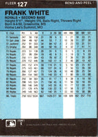 1986 Fleer Star Stickers Frank White #127