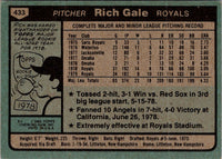 1980 Topps Rich Gale #433
