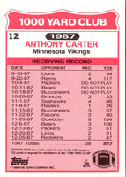 1988 Topps 1000 Yard Club Anthony Carter #12