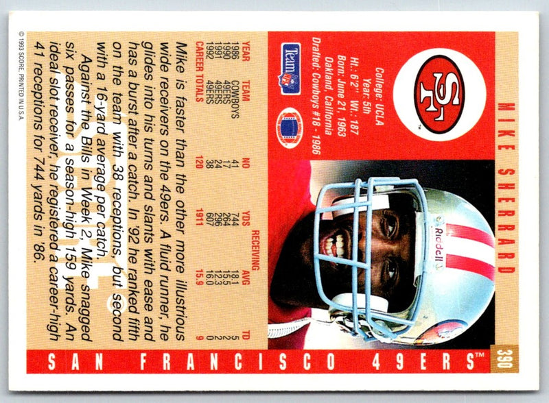 1993 Score Mike Sherrard