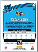 2018 Donruss Jordan Lasley #349 Rookie