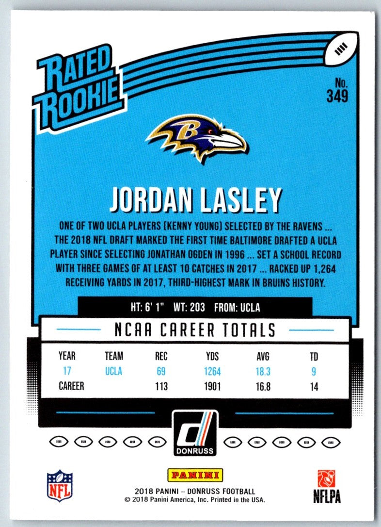 2018 Donruss Jordan Lasley