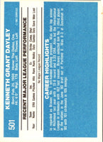 1982 Donruss Ken Dayley #501 Rookie
